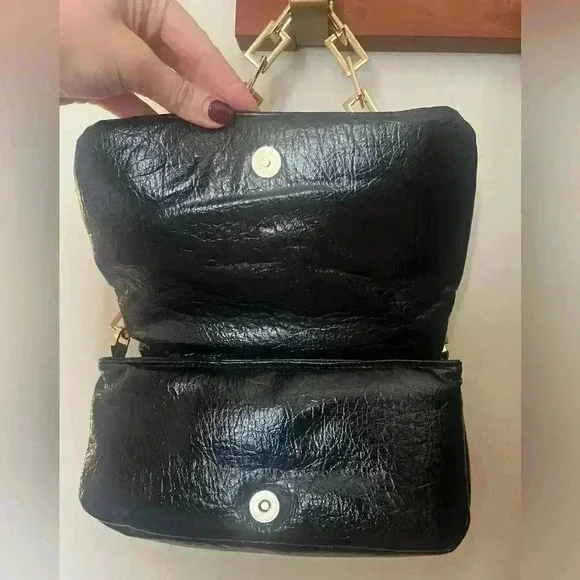 Simon Puffy Faux Leather Shoulder Bag - Picture 6 of 8